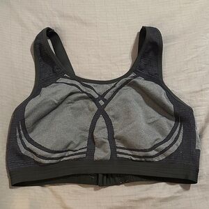 Livi Active Charcoal and Black Sports Bra